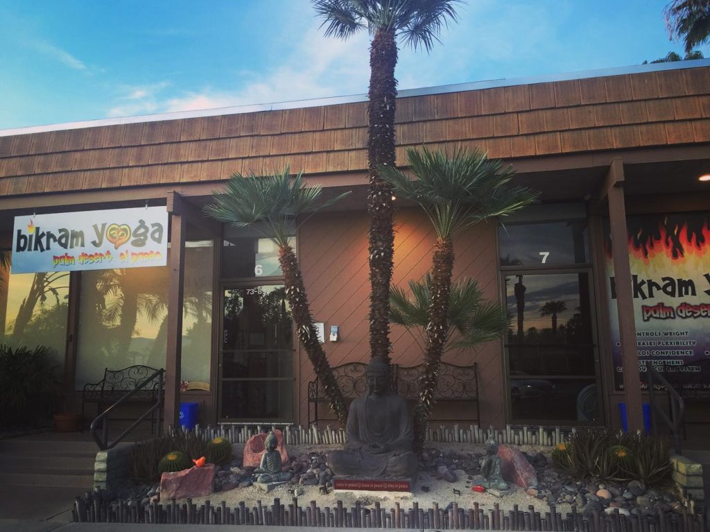 Bikram Yoga El Paseo Palm Desert front of studio entrance