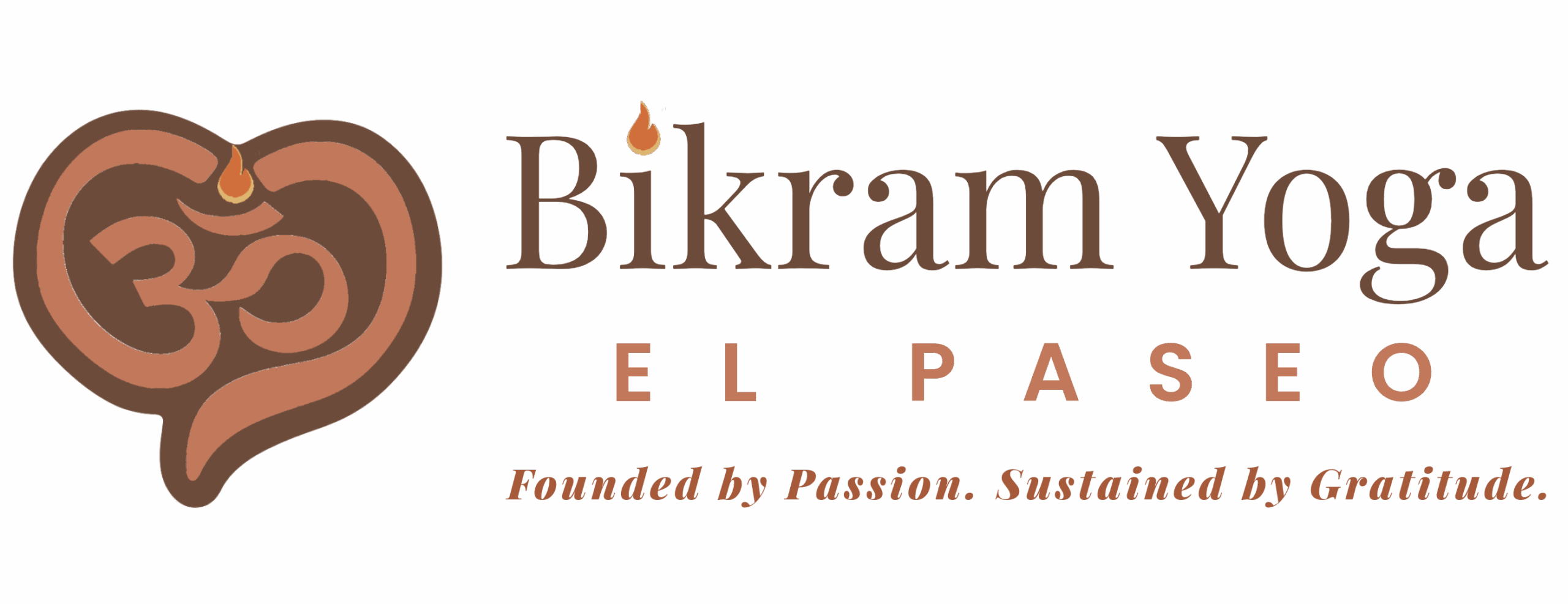 Bikram Yoga El Paseo Horizontal Logo Modern